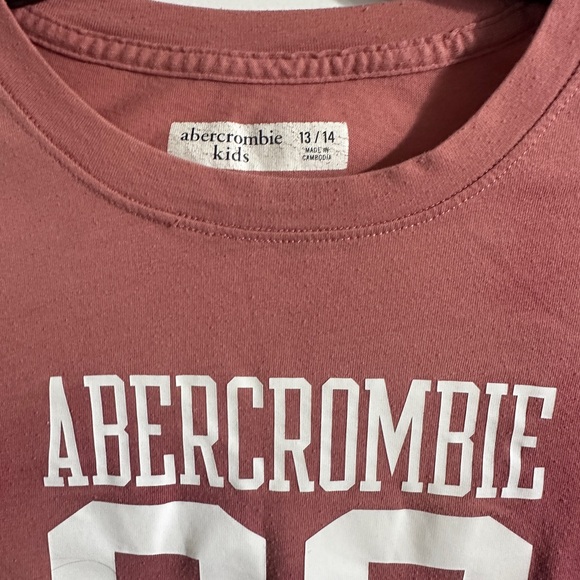 Abercrombie Kids Graphic Tee Size 13/14 –  Pink - Picture 4 of 5